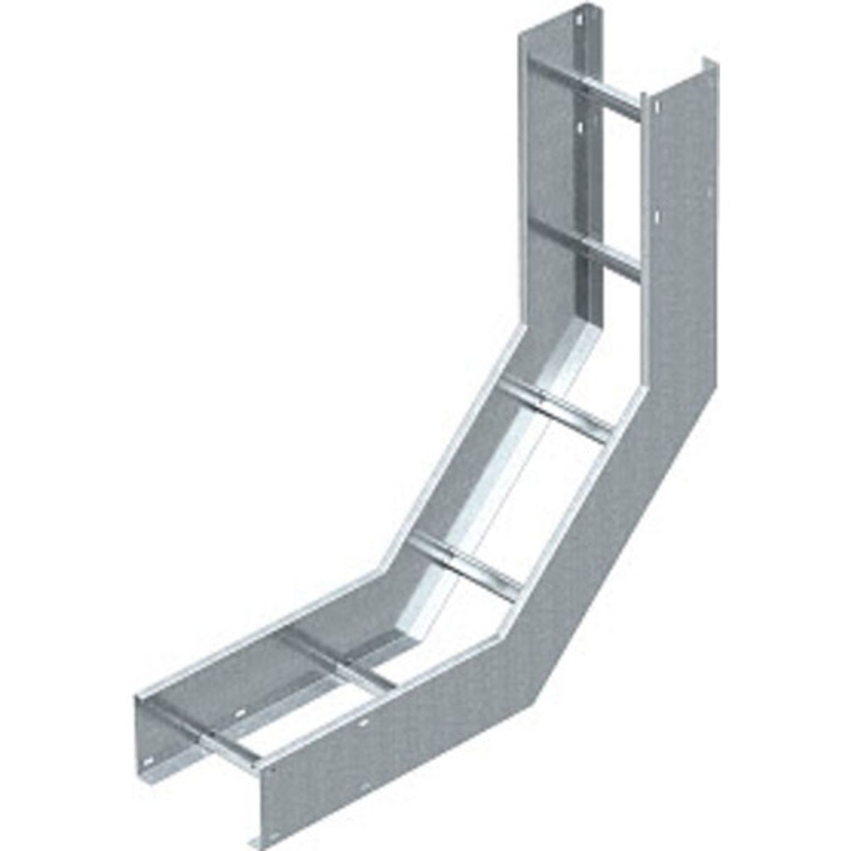 Bøjning 90° stigende 160x400 t/kabelstigeWLBS 90 164 FT varmgalv