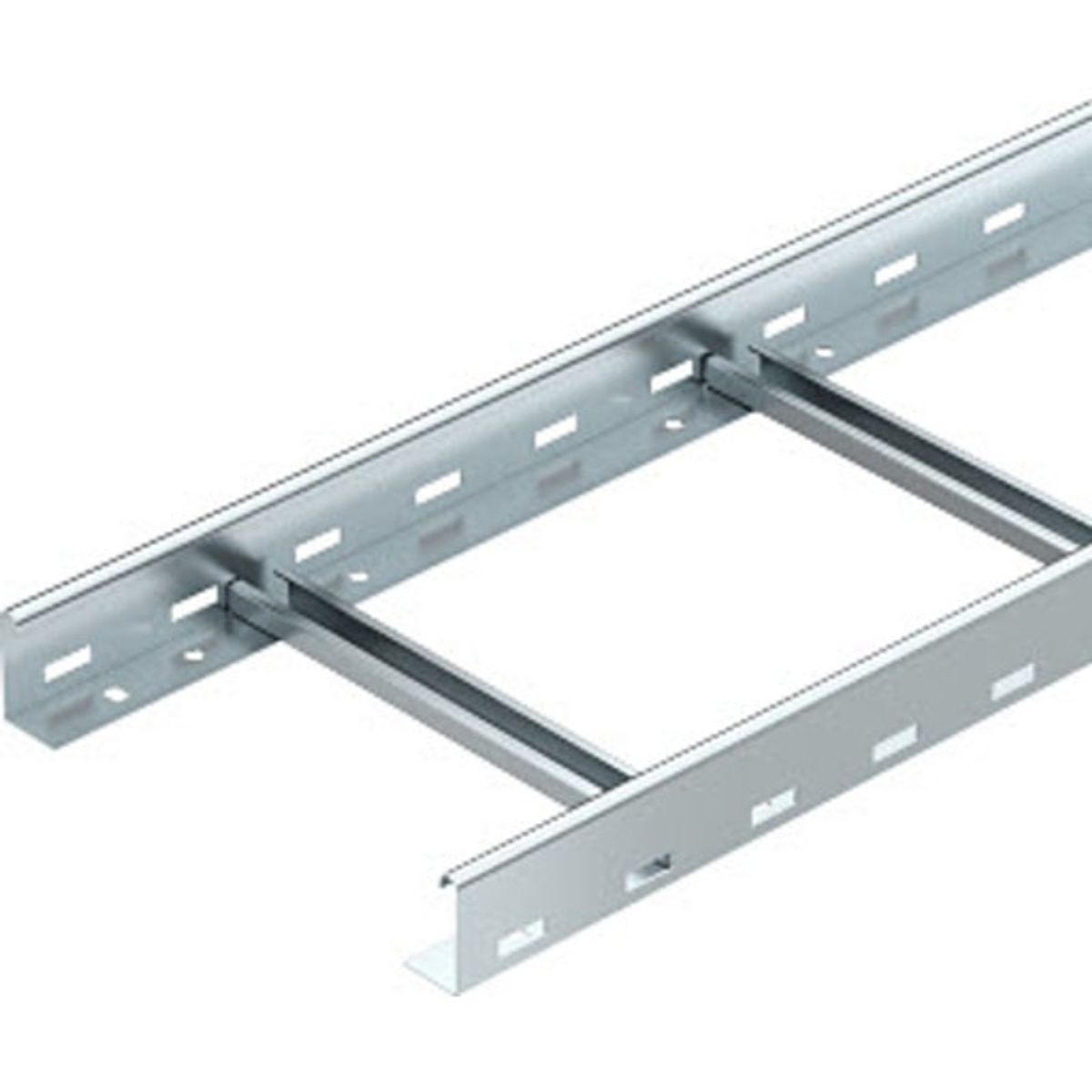 6 meter Kabelstige 60x200 Perforeret med VS-trin LG 620 VS 6 FS galvaniseret