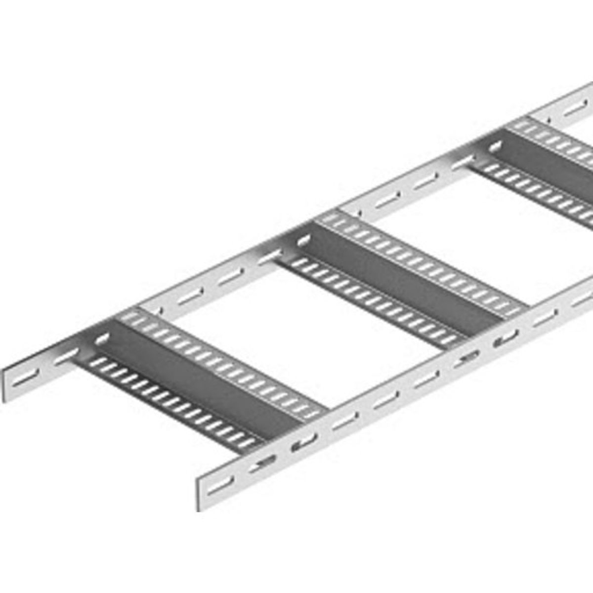 3 meter Kabelstige skibsbygning 40x410 med Z-trin SLZ 400 syrefast A4