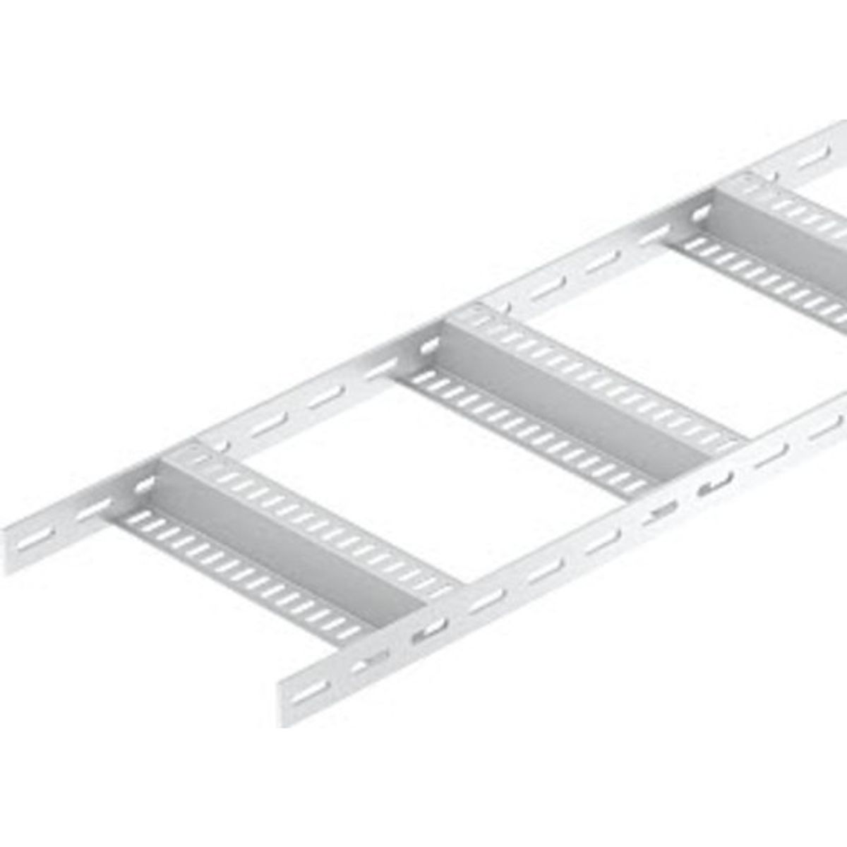 3 meter Kabelstige skibsbygning 40x110 med Z-trin SLZ 100 ALU Bejdset