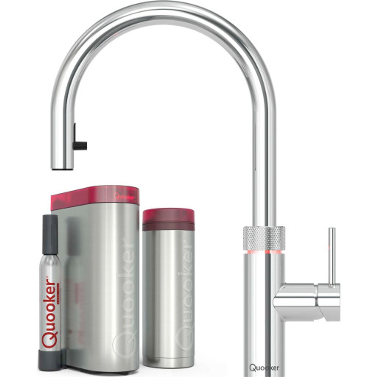 Quooker Flex 5 i 1 køkkenarmatur, Pro3B & Cube, krom