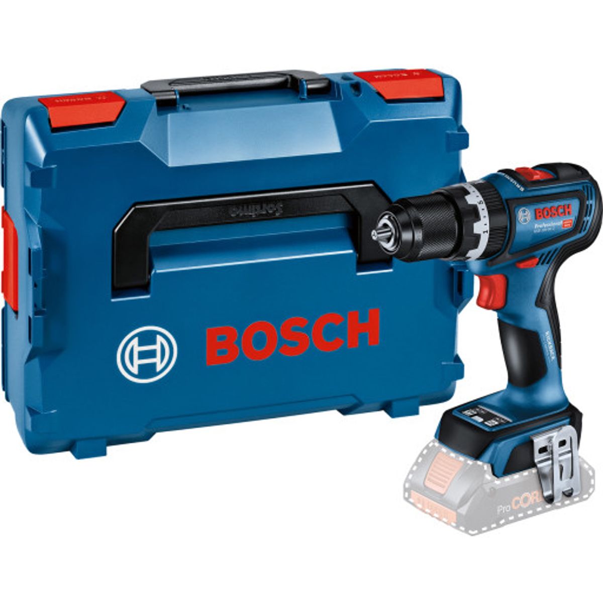 Bosch slagboremaskine GSB 18V-90 C, solo, L-Boxx