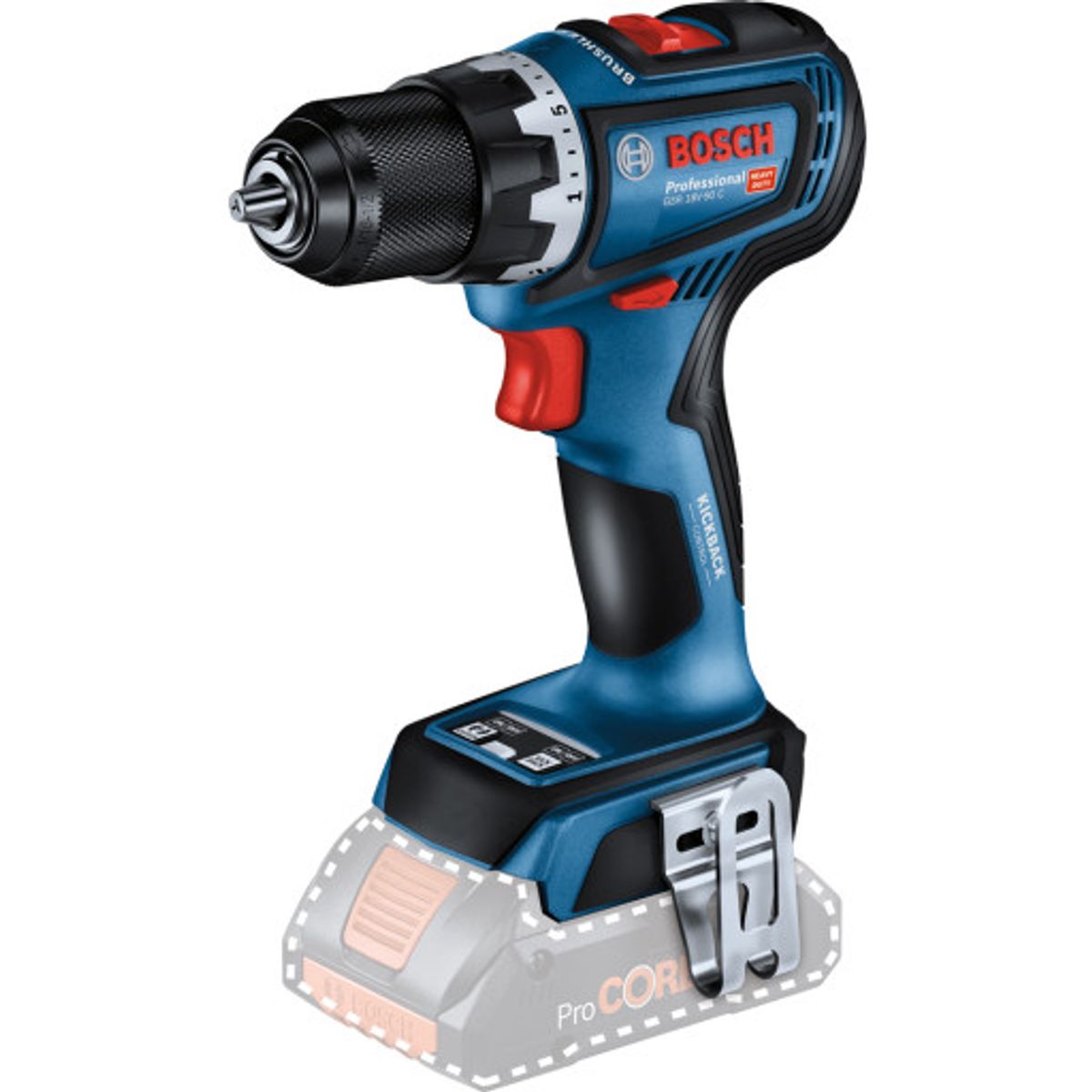 Bosch bore-/skruemaskine GSR 18V-90 C, solo