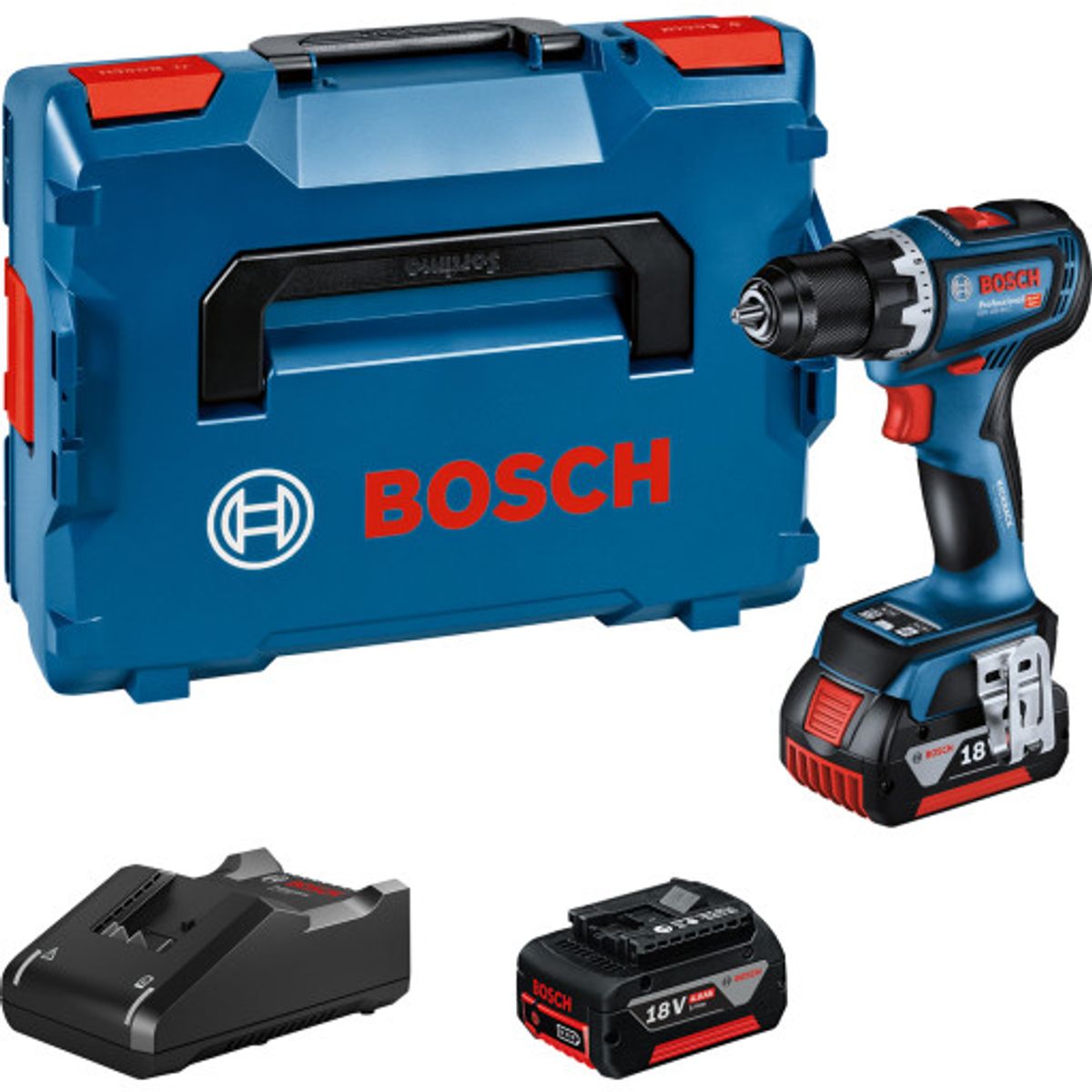 Bosch GSR18V-90C bore-skruemaskine m. 2x18V4,0Ah batteri