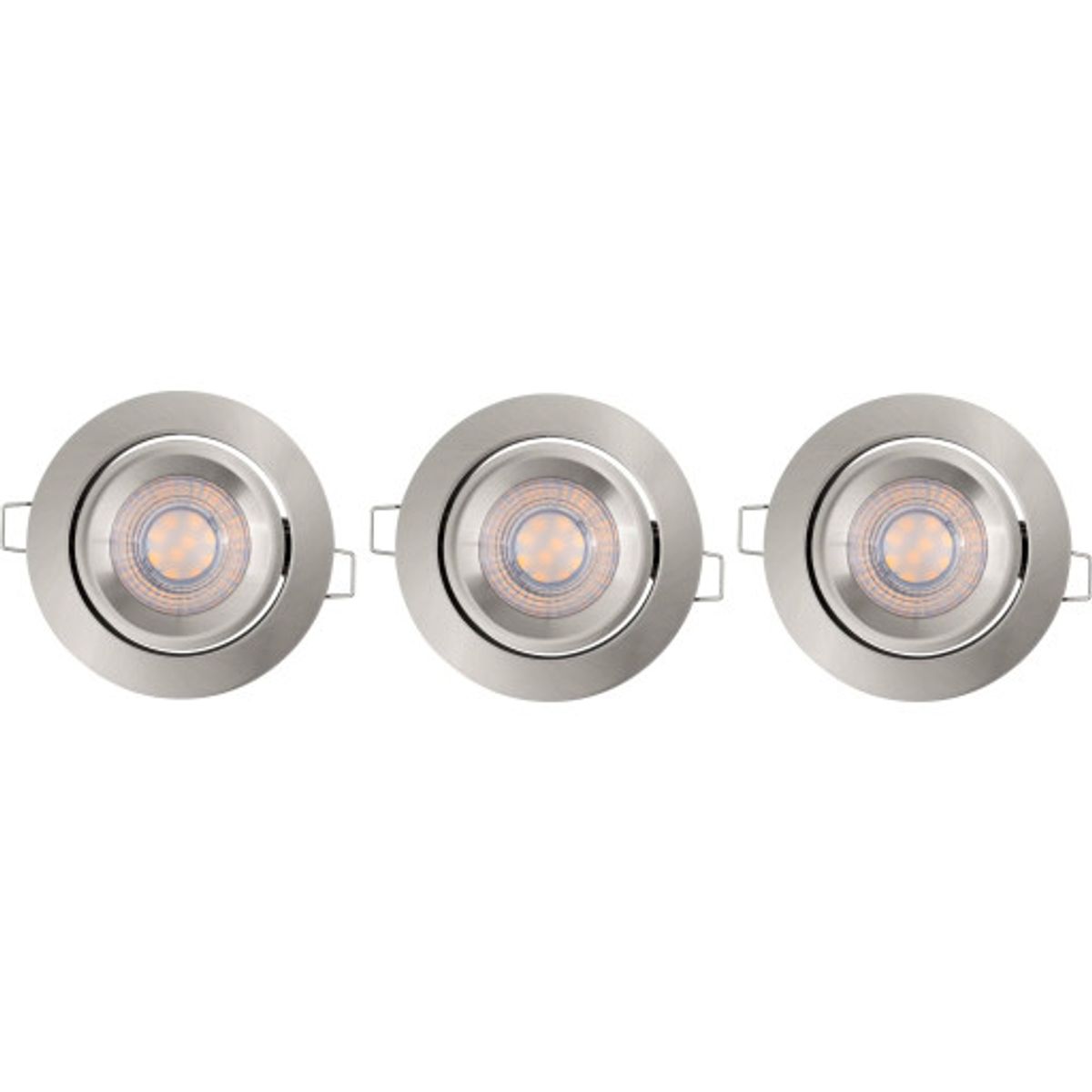 LEDVANCE Spot Set Adjust 380lm 3x4,9W 827 SimpleDim børstet stål