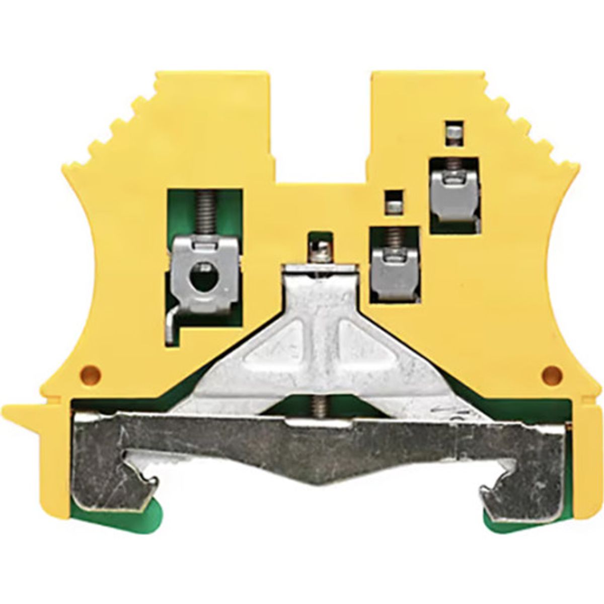 100 stk Weidmüller jordklemme WPE 2,5/1,5/ZR i gul/grøn