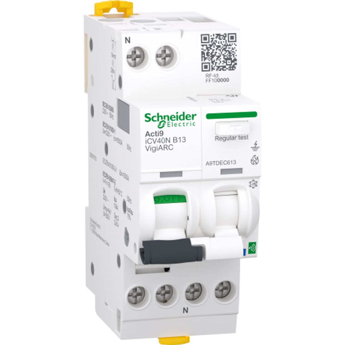 Gnistdetektor A9 Active MCB+RCD+AFD B13A