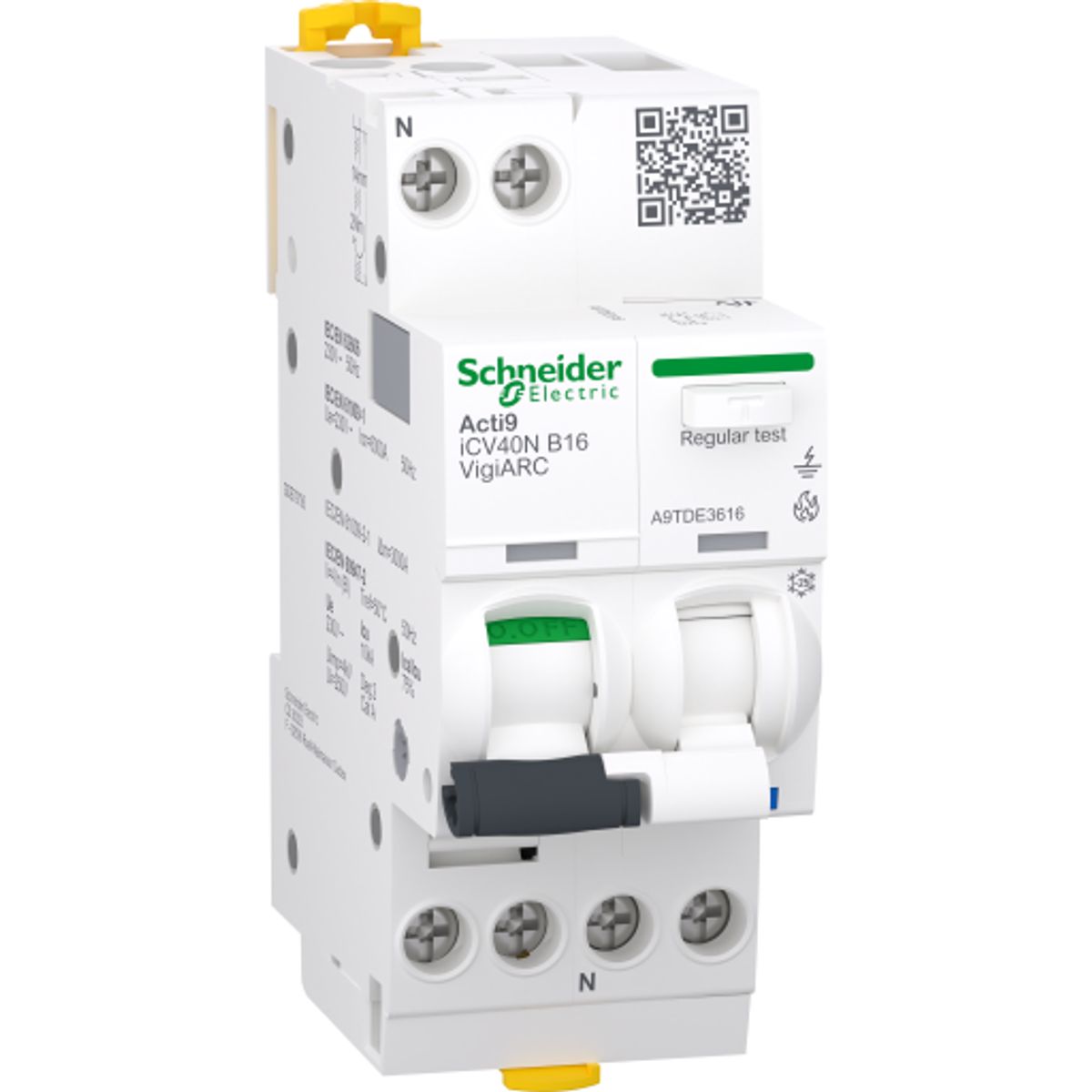 Gnistdetektor MCB+RCD+AFD 1PN B16A 30mA