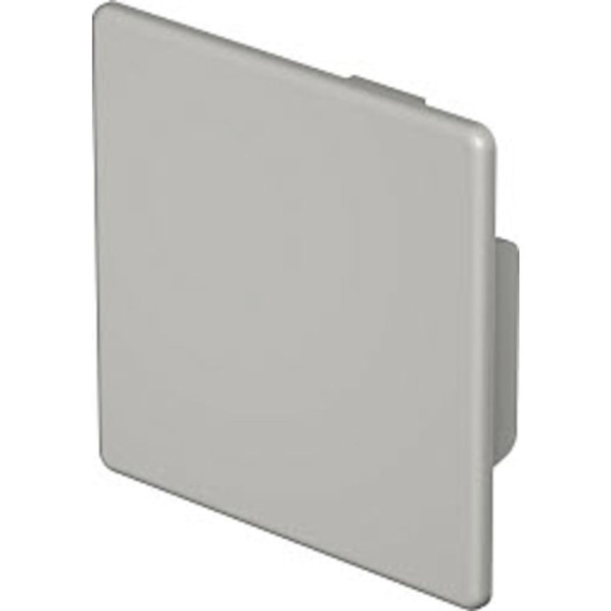 10 stk Endestykke WDK HE60060GR 60x60 grå RAL 7030