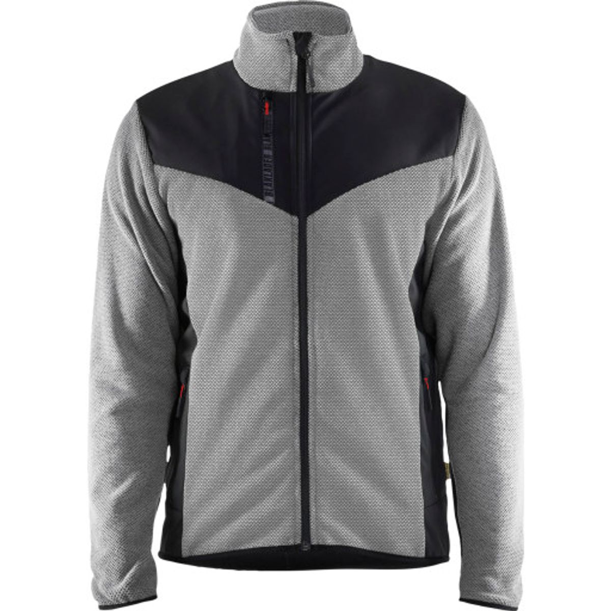 Blåkläder strikket jakke 59422536, softshell, grå/sort str. XL