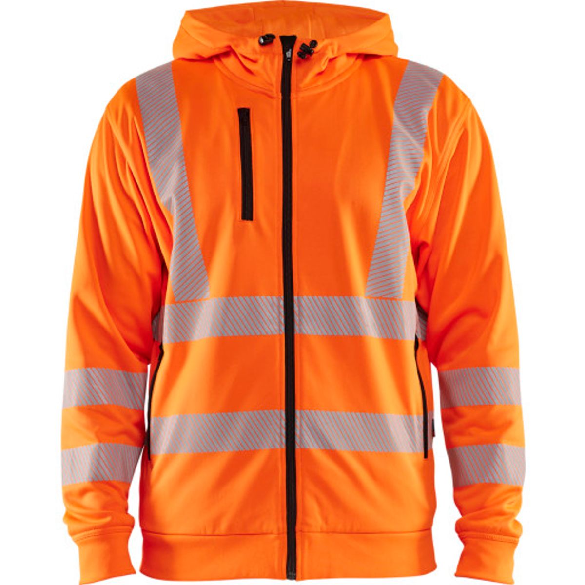 High vis Hættetrøje Full zip