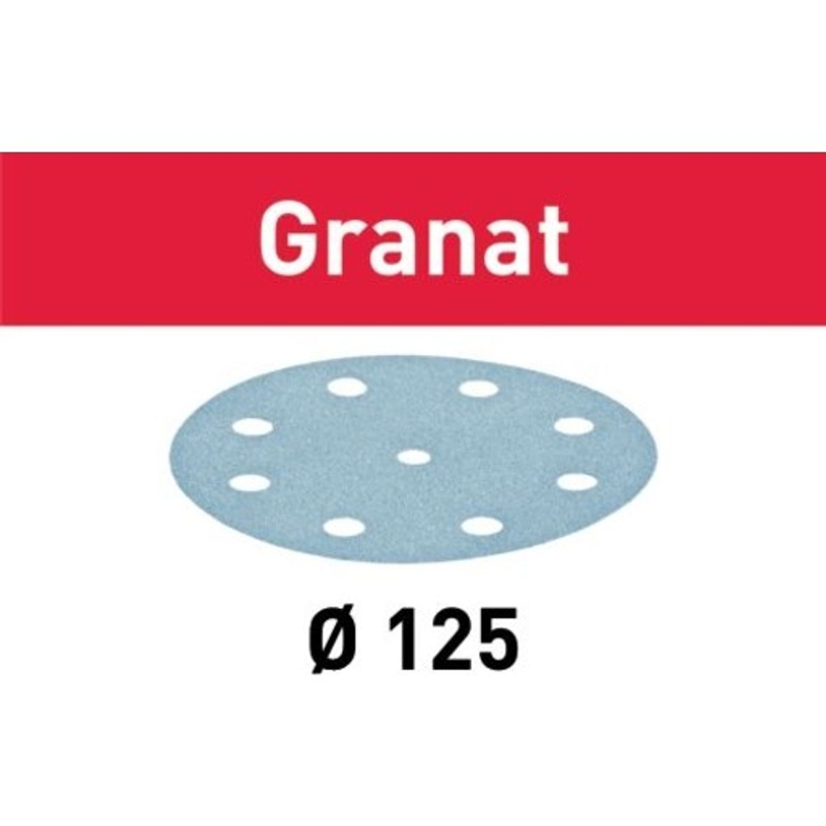 Slibepapir stf d125/8 p40 gr/1