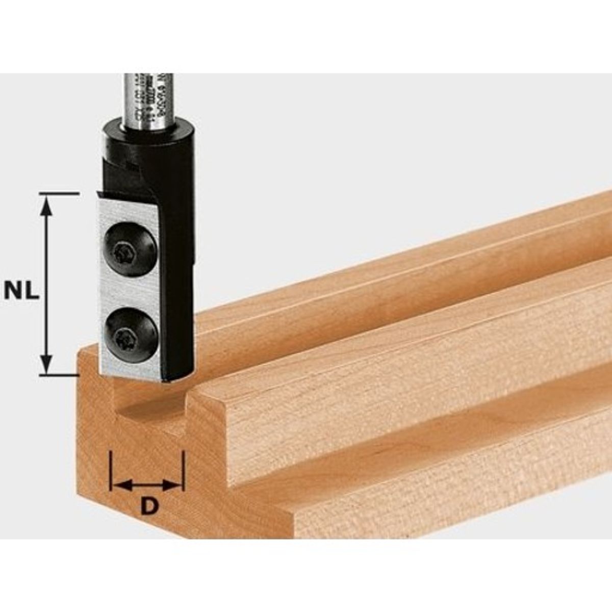 Festool Notfræser med vendepla