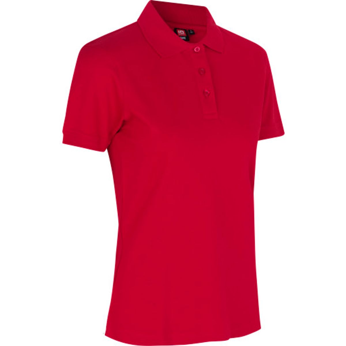 Stretch poloshirt dame rød m