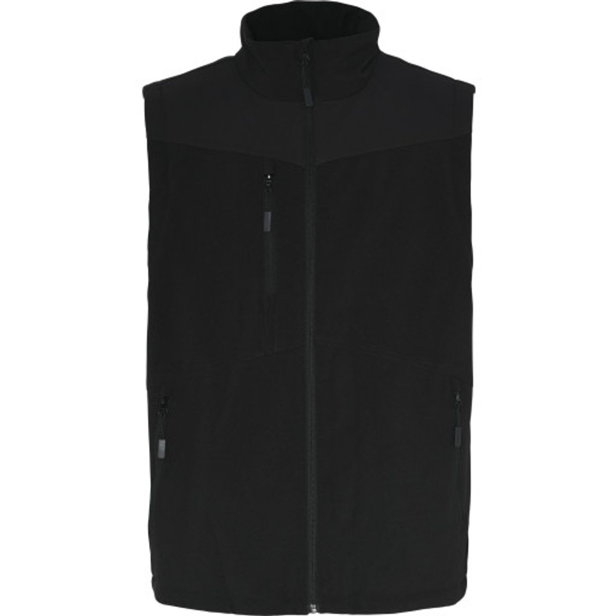 Vest med foer,Sort,2XL