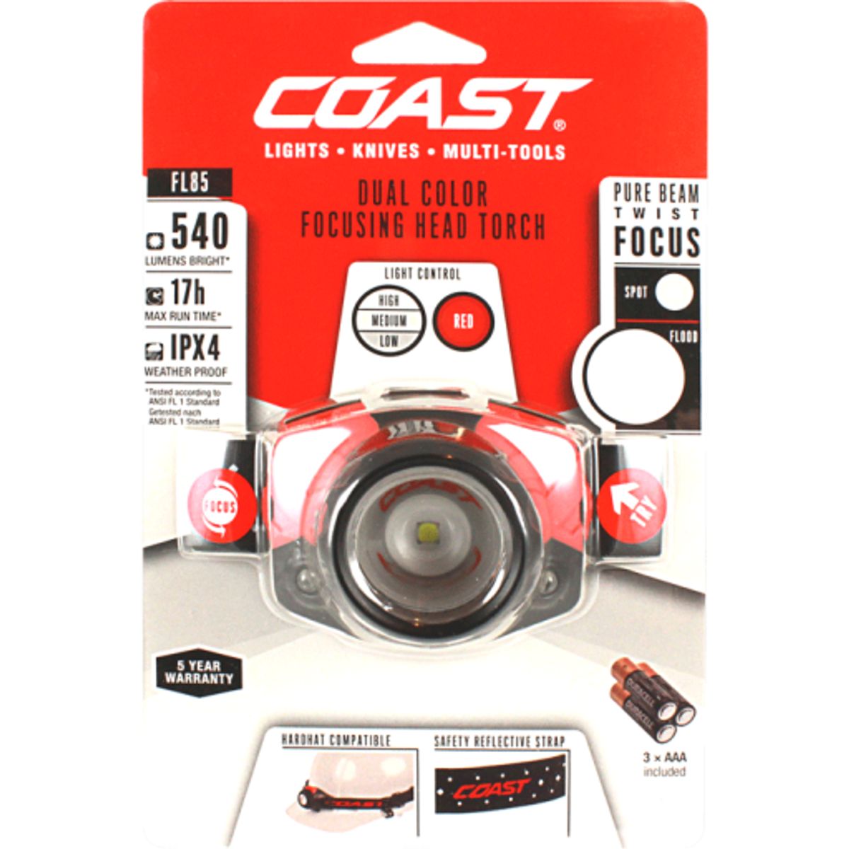 Coast FL85 pandelampe, 650 lumen