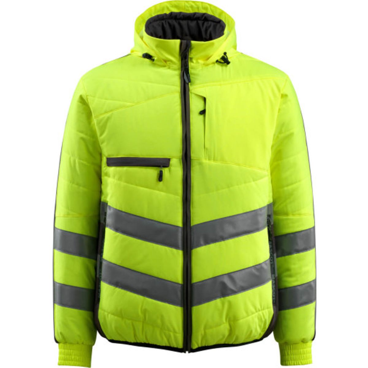 Jakke,L,hi-vis gul/sort