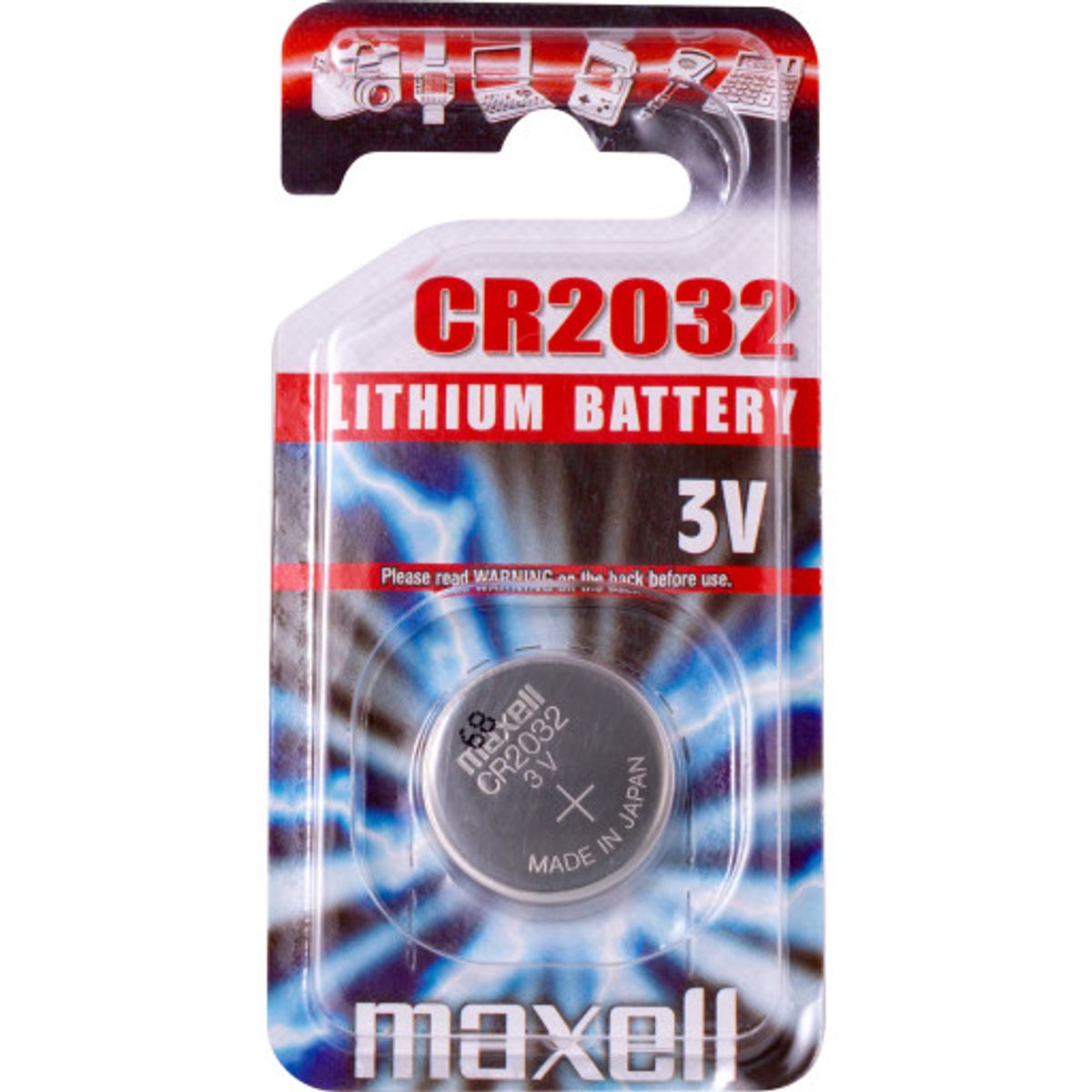 Maxell Lithium CR2032 knapcelle batteri, 1 stk.