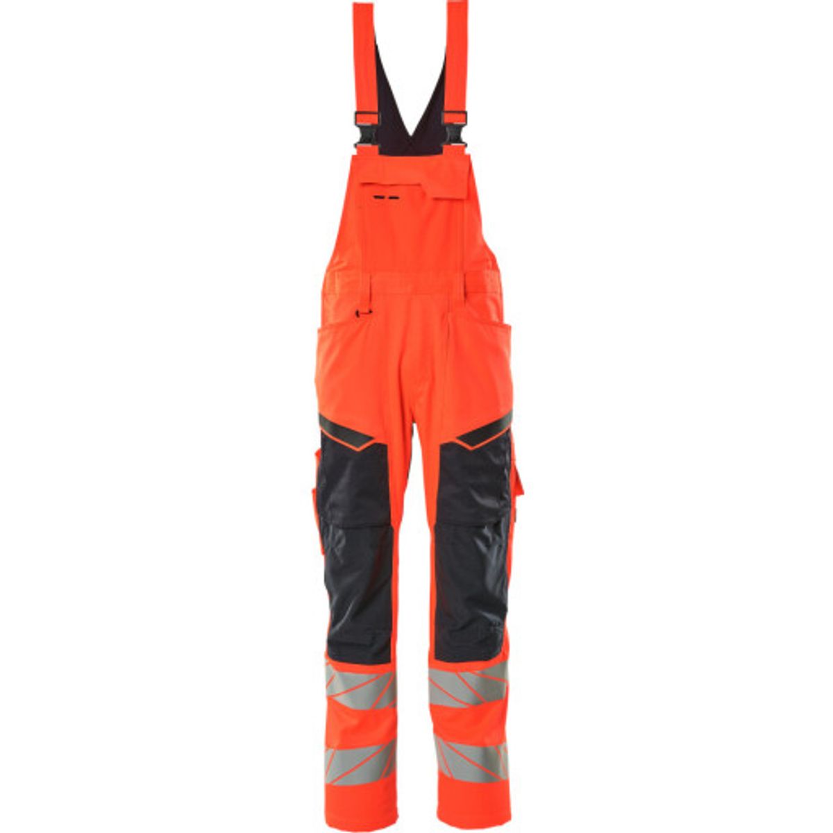 Mascot overall 19569-236, Hi-Vis kl2, rød/marine, str. 76/C52