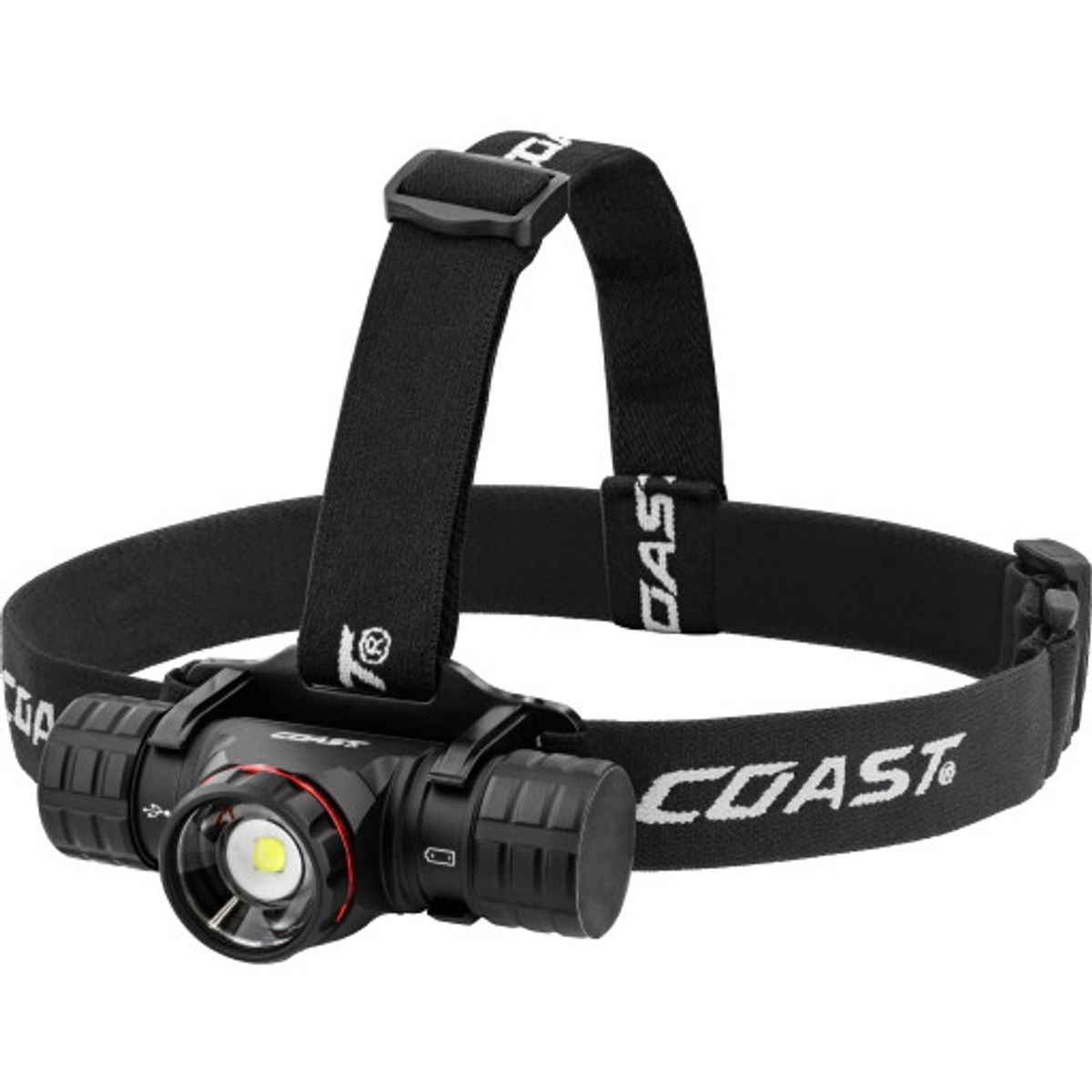 Coast XPH34R genopladelig pandelampe, 2075 lumen