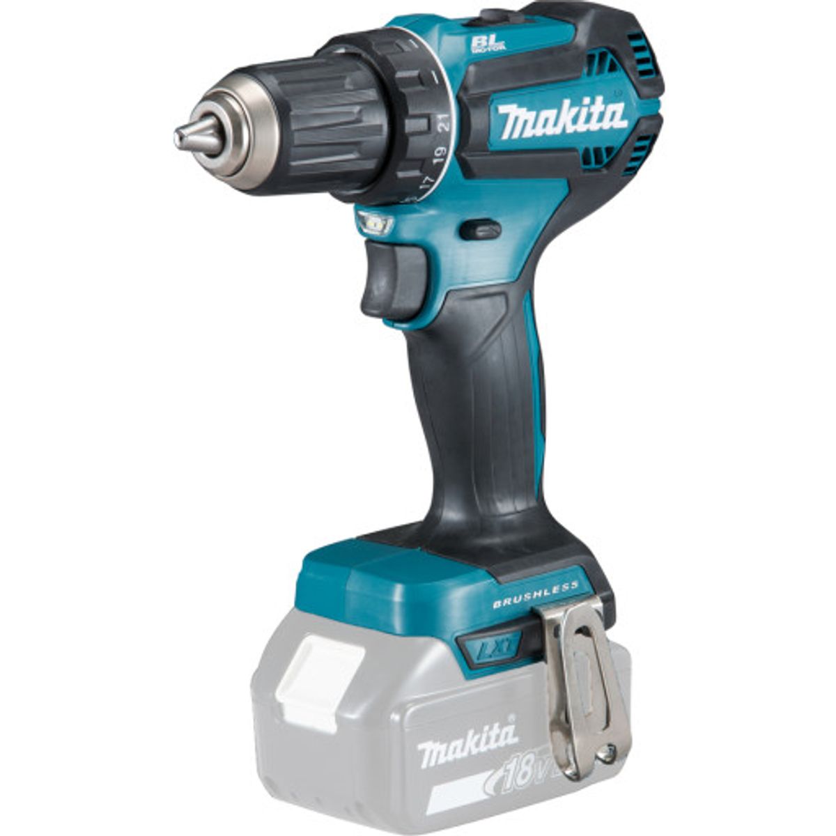 Makita bore-/skruemaskine DDF485Z, 18 V, uden batteri og lader