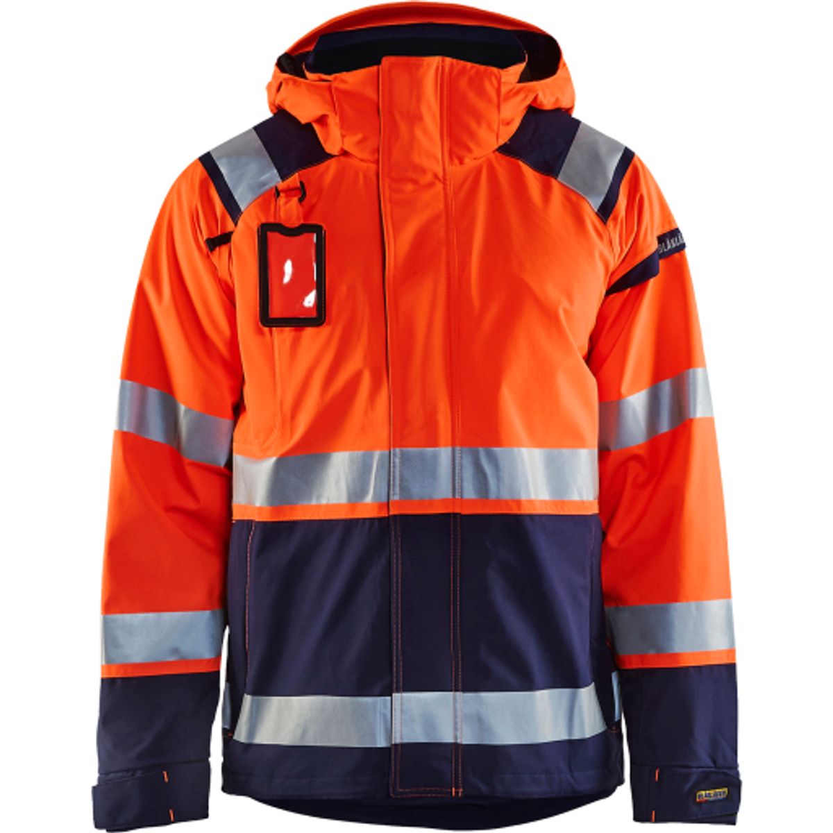 HIGH VIS SKALJAKKE ORANGE/MARI ORANGE/MARINEBLÅ XL