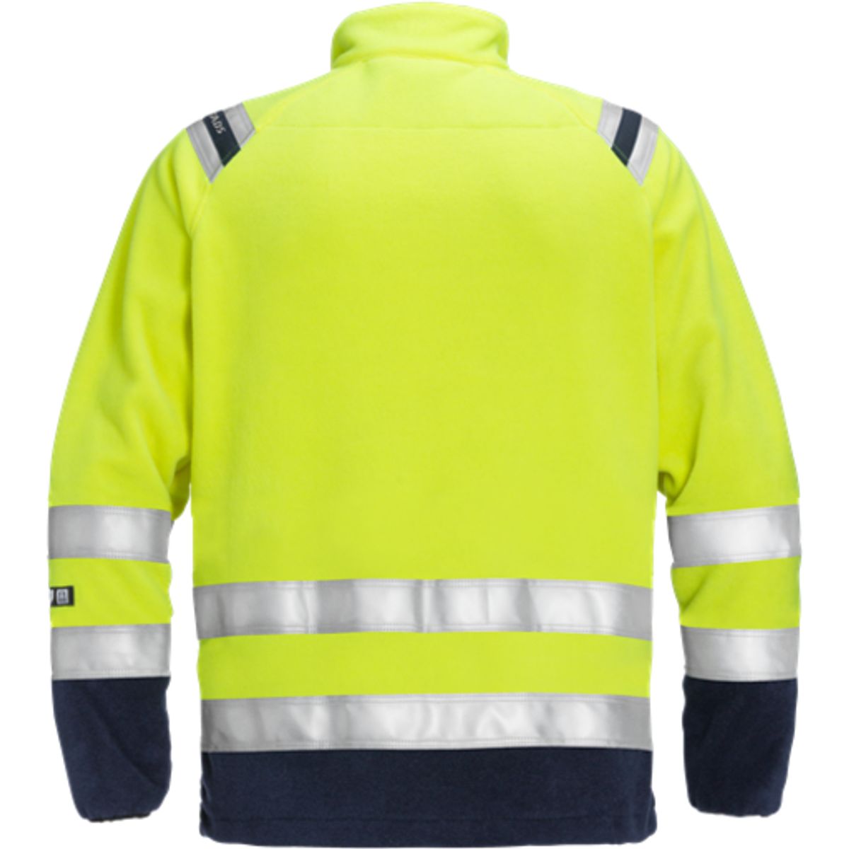 Flammehæmmende fleecejakke 122233, High-Vis gul/marine kl.3, str. 2XL