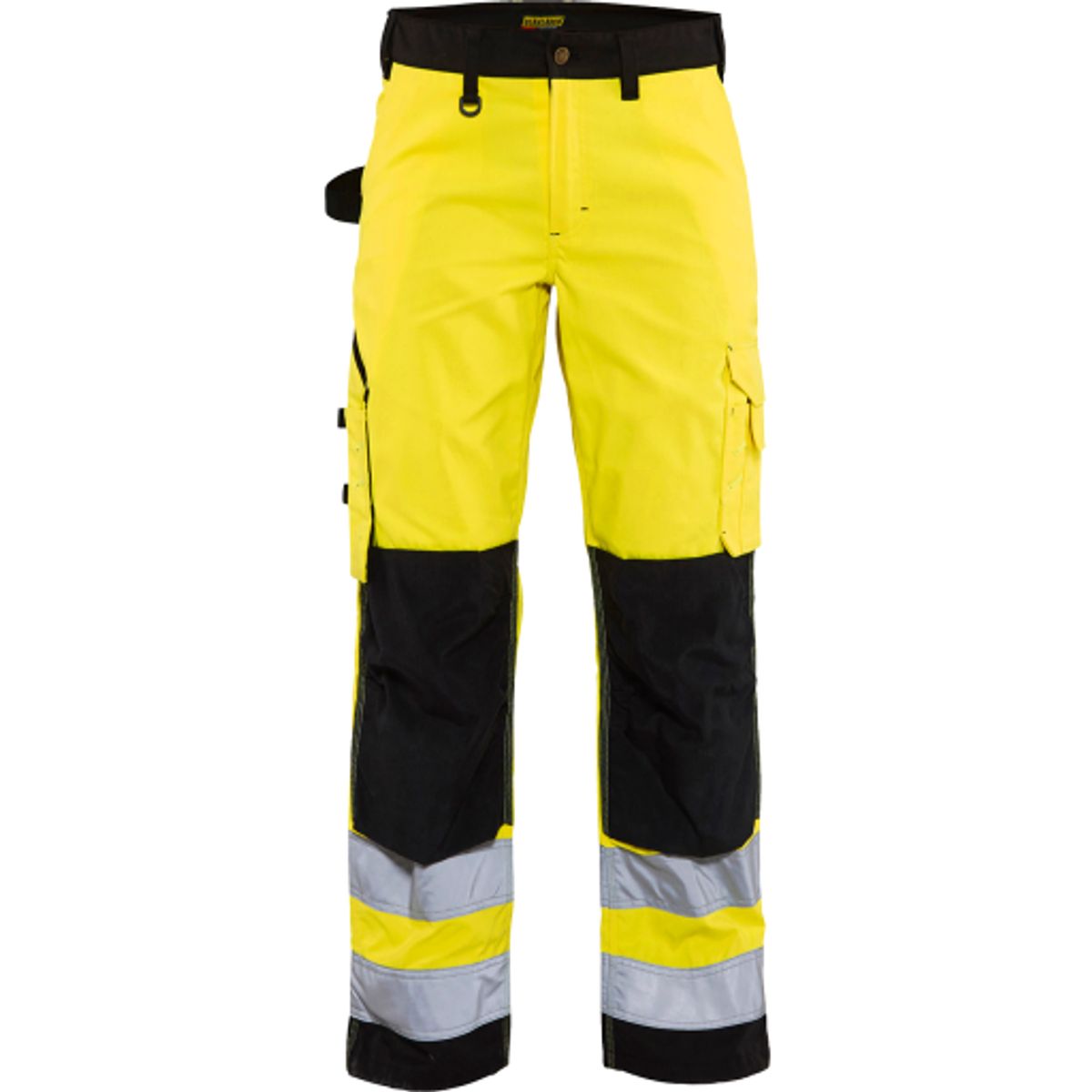 Dame hi-vis bukser gul/sort 40