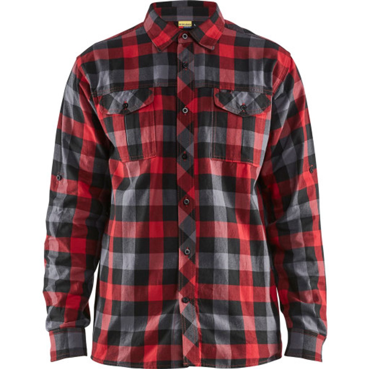 FLANNEL SKJORTE RØD/SORT L