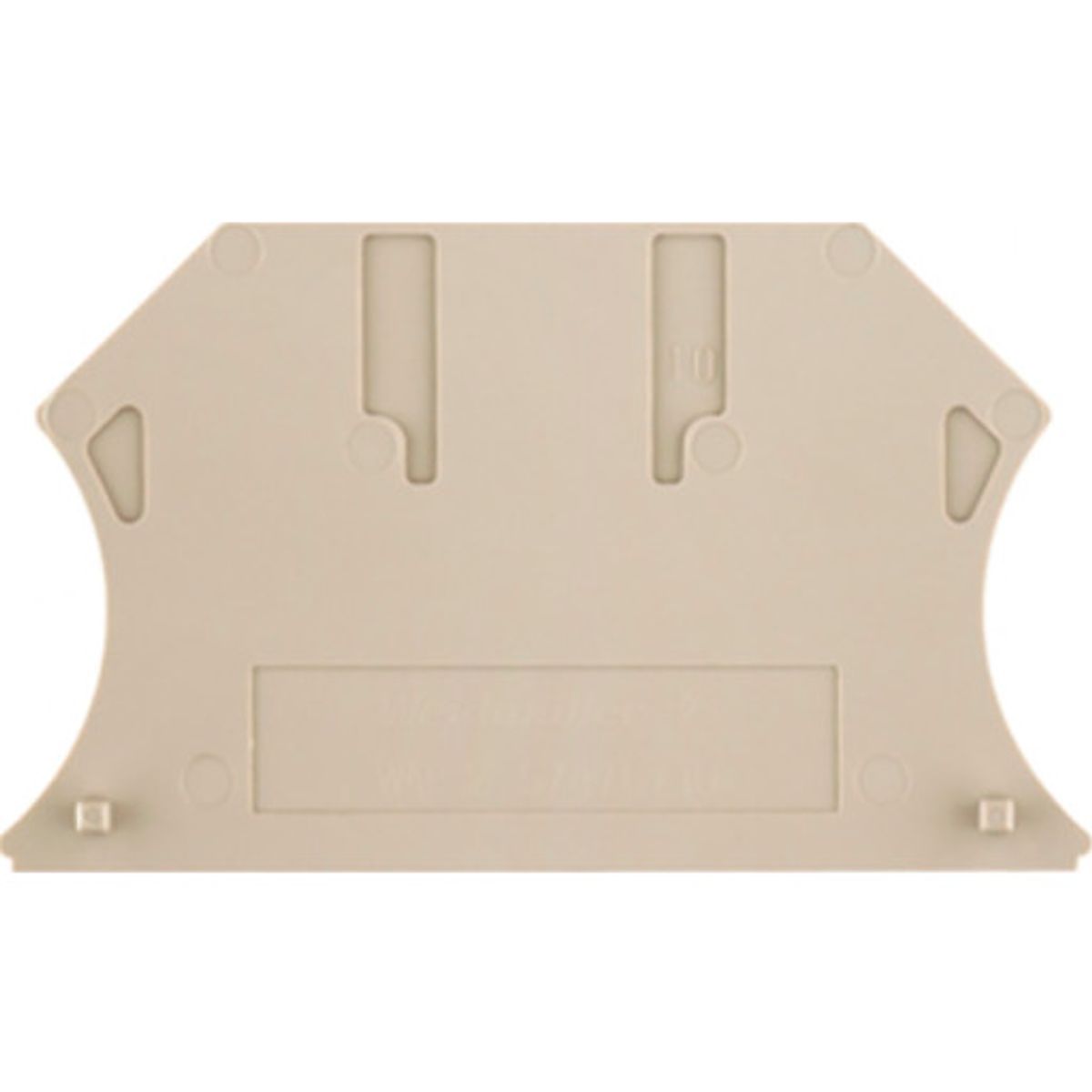 Weidmüller WAP endeplade, beige, 2,5-10 mm²