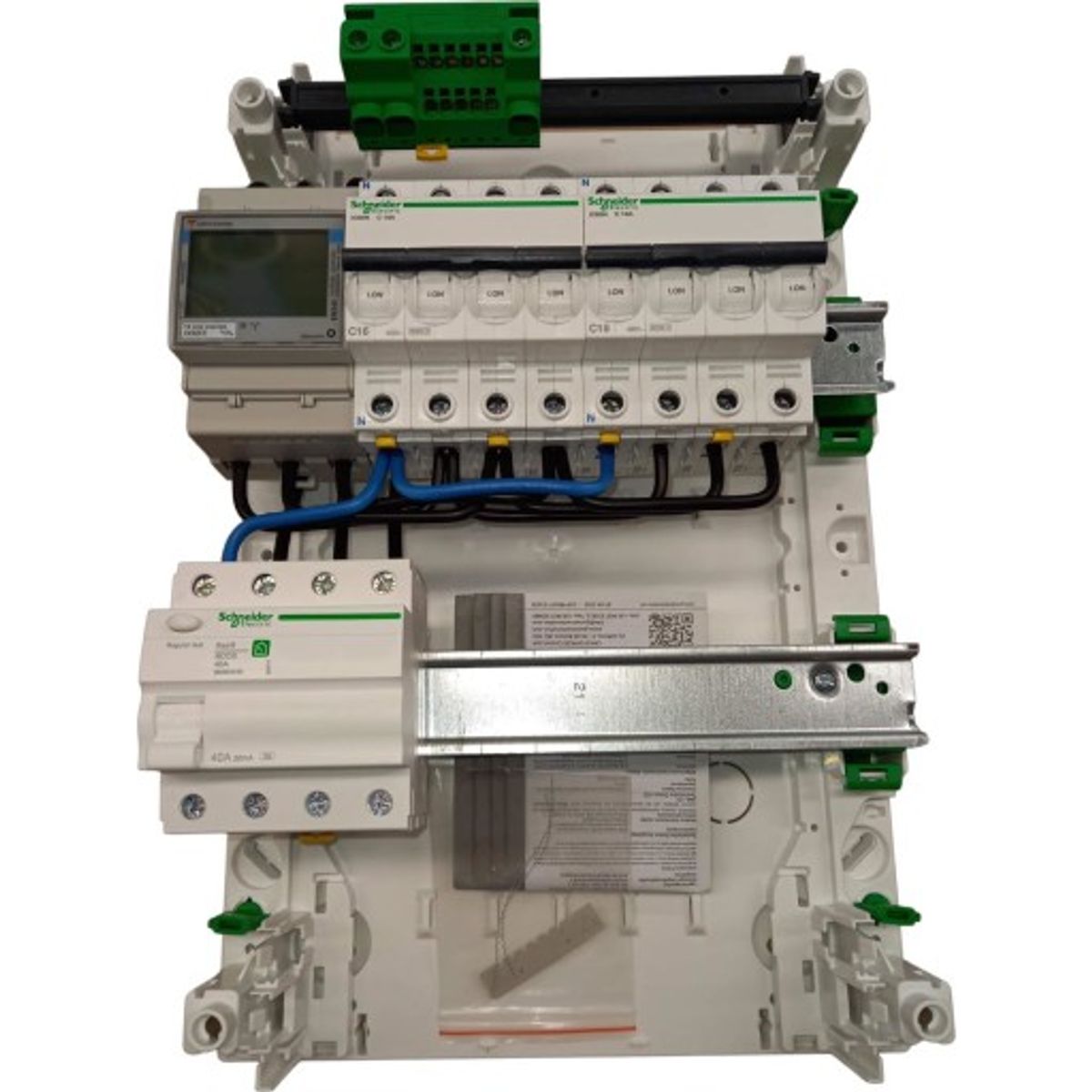 Schneider Resi9 CX 3120KK0008 færdigmonteret gruppetavle