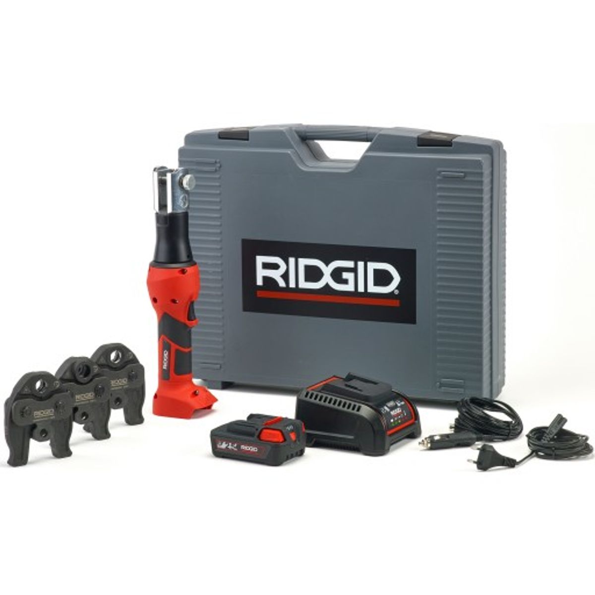 Ridgid RP 219 pressmaskine kit med 3 M-bakker - 15, 18, 22