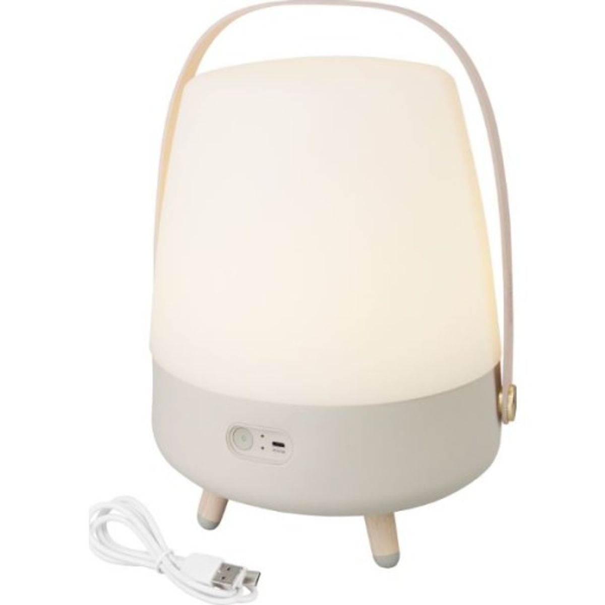 Kooduu Lite Up Play opladelig lampe med højtaler, beige