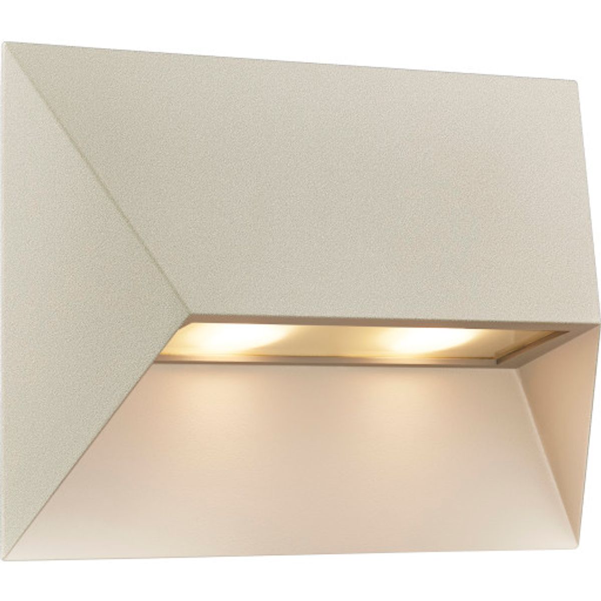 Nordlux Pontio udendørs væglampe, beige, 27 cm