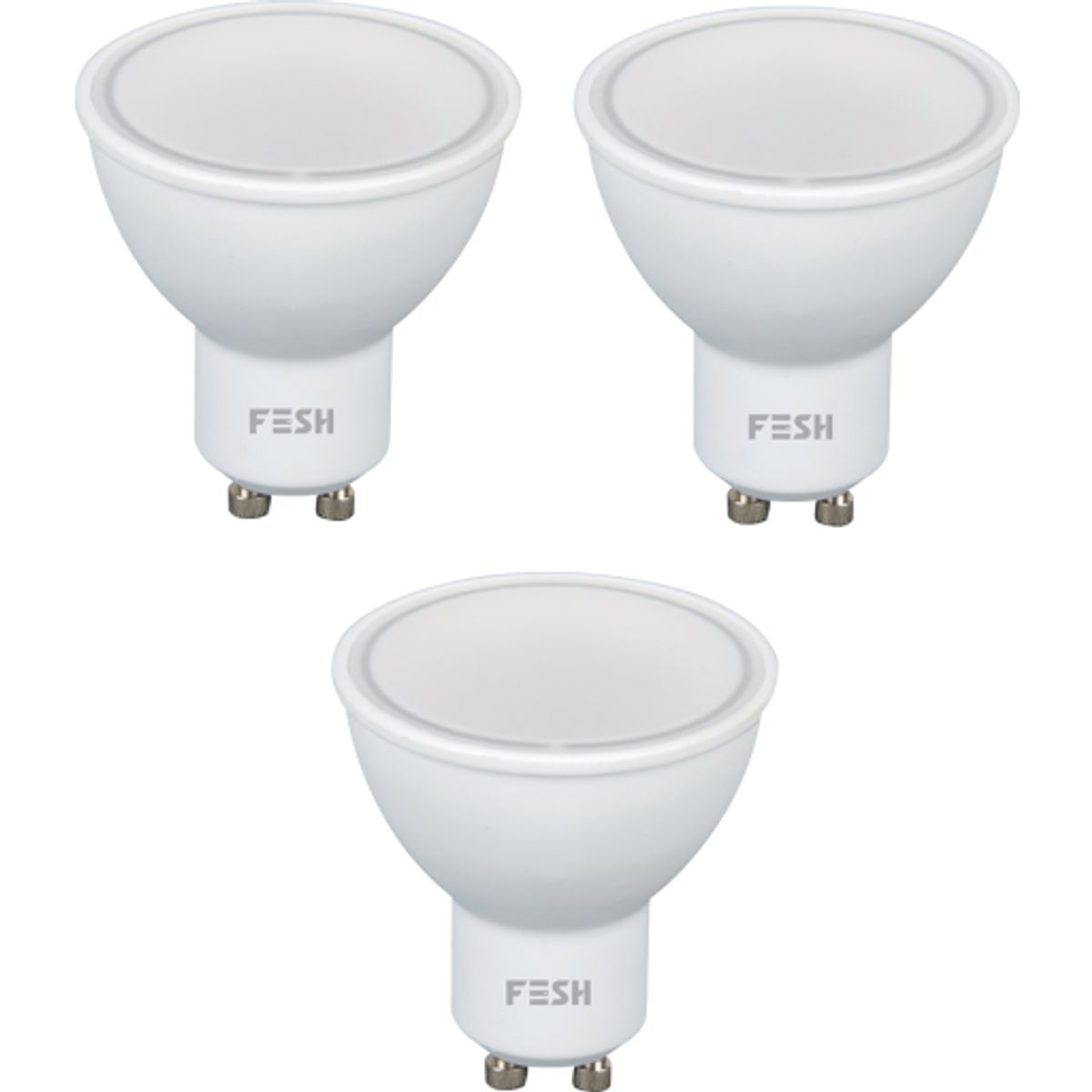 Foss Fesh Smart Home LED spotpære 3-pak GU10 i multifarve på 5W