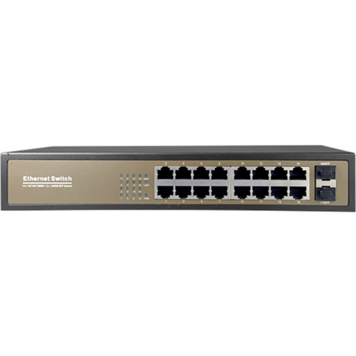 SecPro switch, 16xRJ45 Gb, 2xSFP Gb, 10/100/1000 Mbps