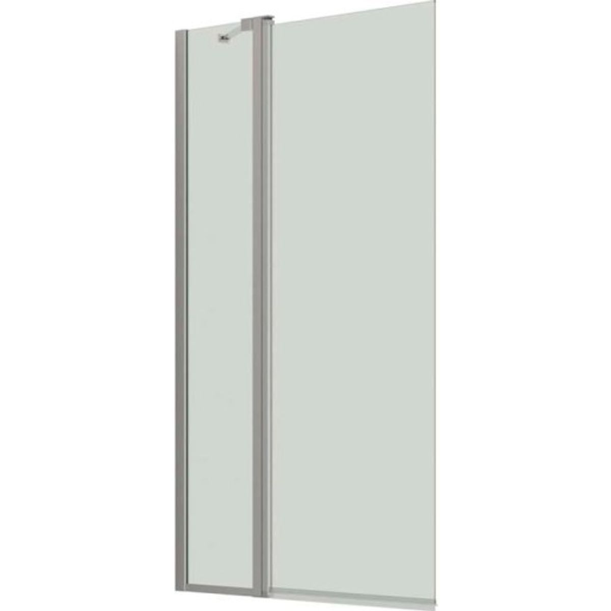 Dansani Match model H badekarsvæg, 95 cm, klart glas, satin profil