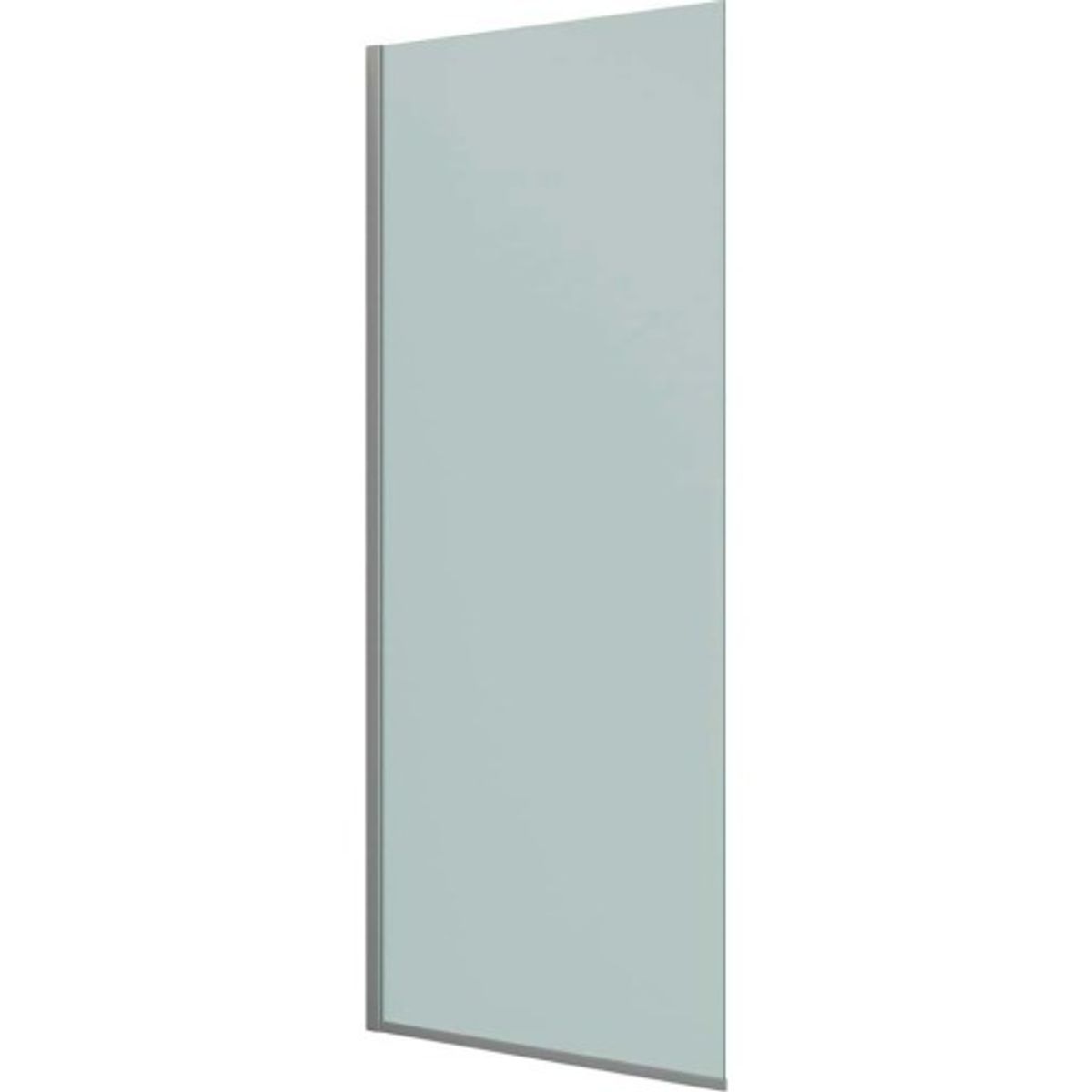 Dansani Match model D brusevæg, 97 cm, frostet glas, satin profil