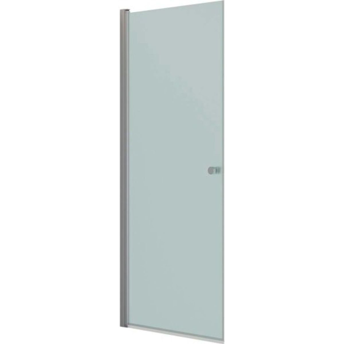 Dansani Match model A brusedør, 87 cm, frostet glas, satin profil