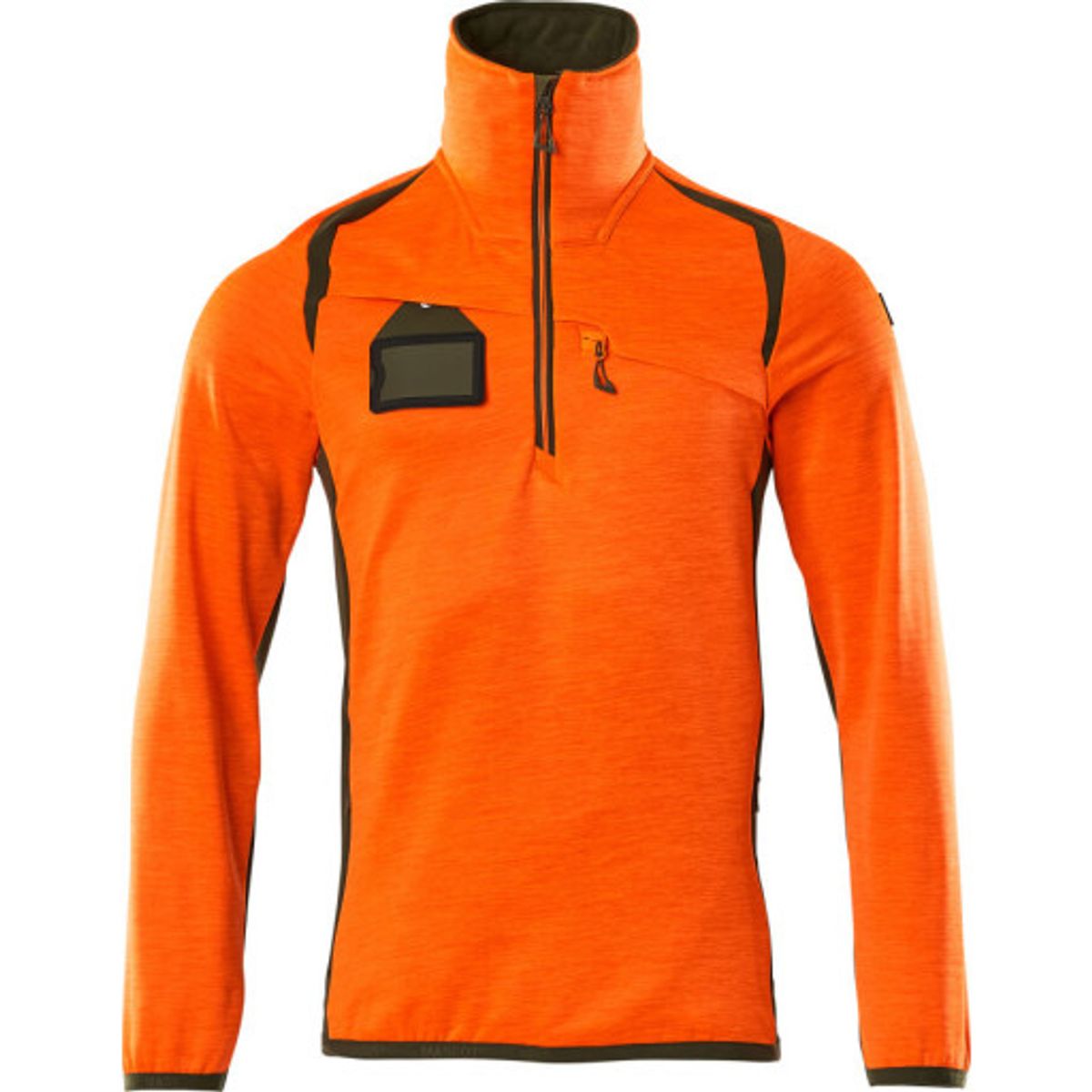 Mascot fleecetrøje 19303, High-vis orange/mosgrøn, str. 3XL