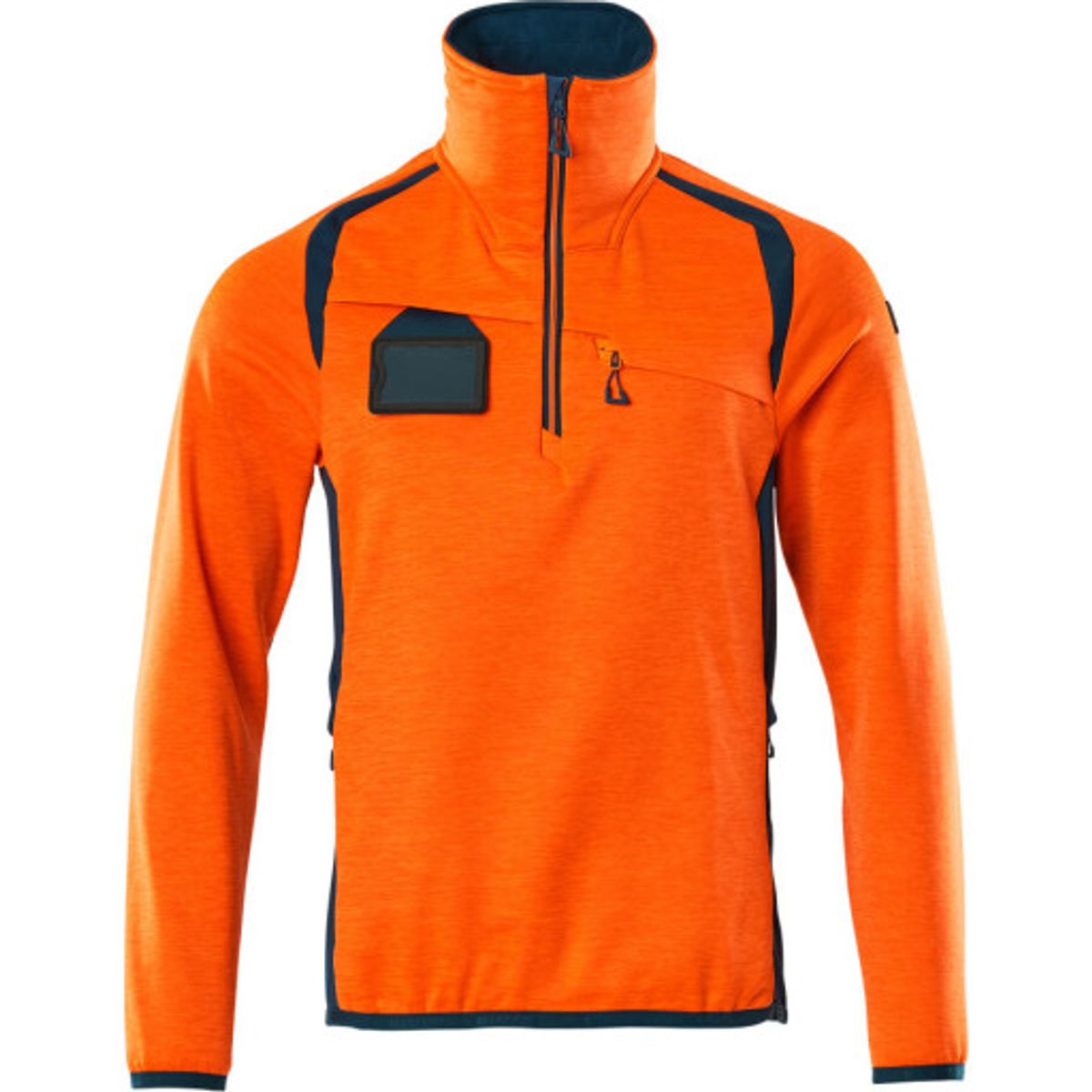 Mascot fleecetrøje 19303, High-vis orange/mørk petroleum, L