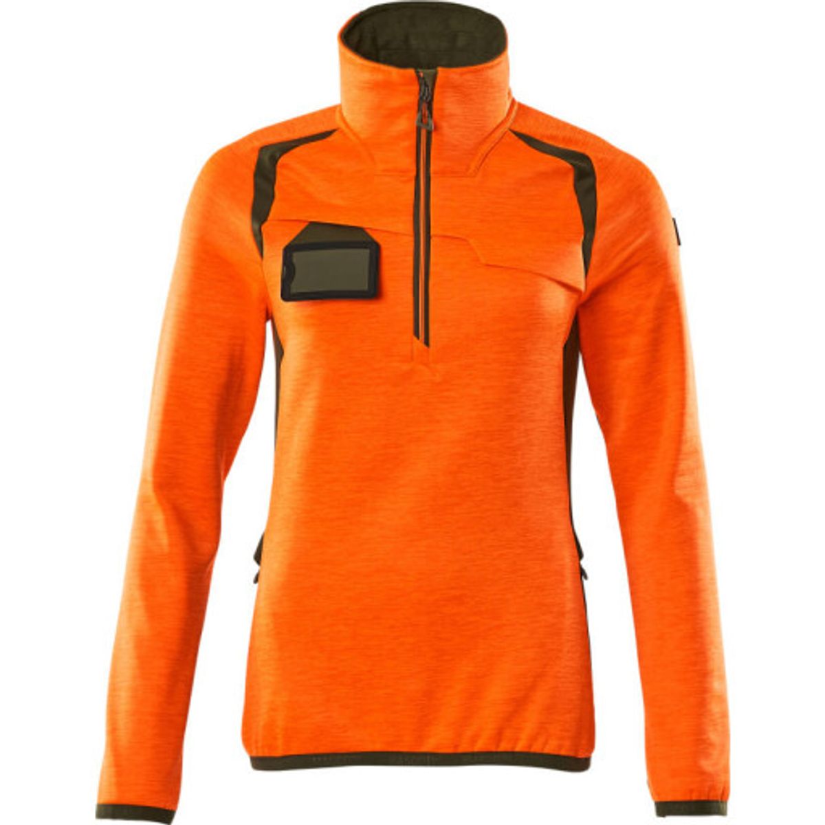 Mascot dame fleecetrøje 19353, High-Vis orange/mosgrøn, str. 5XL