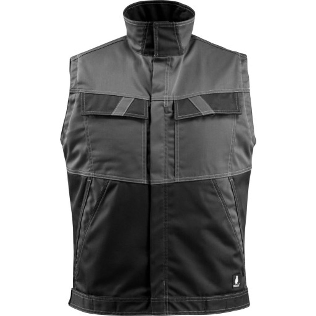 VEST,2XL,MØRK ANTRACIT/SORT