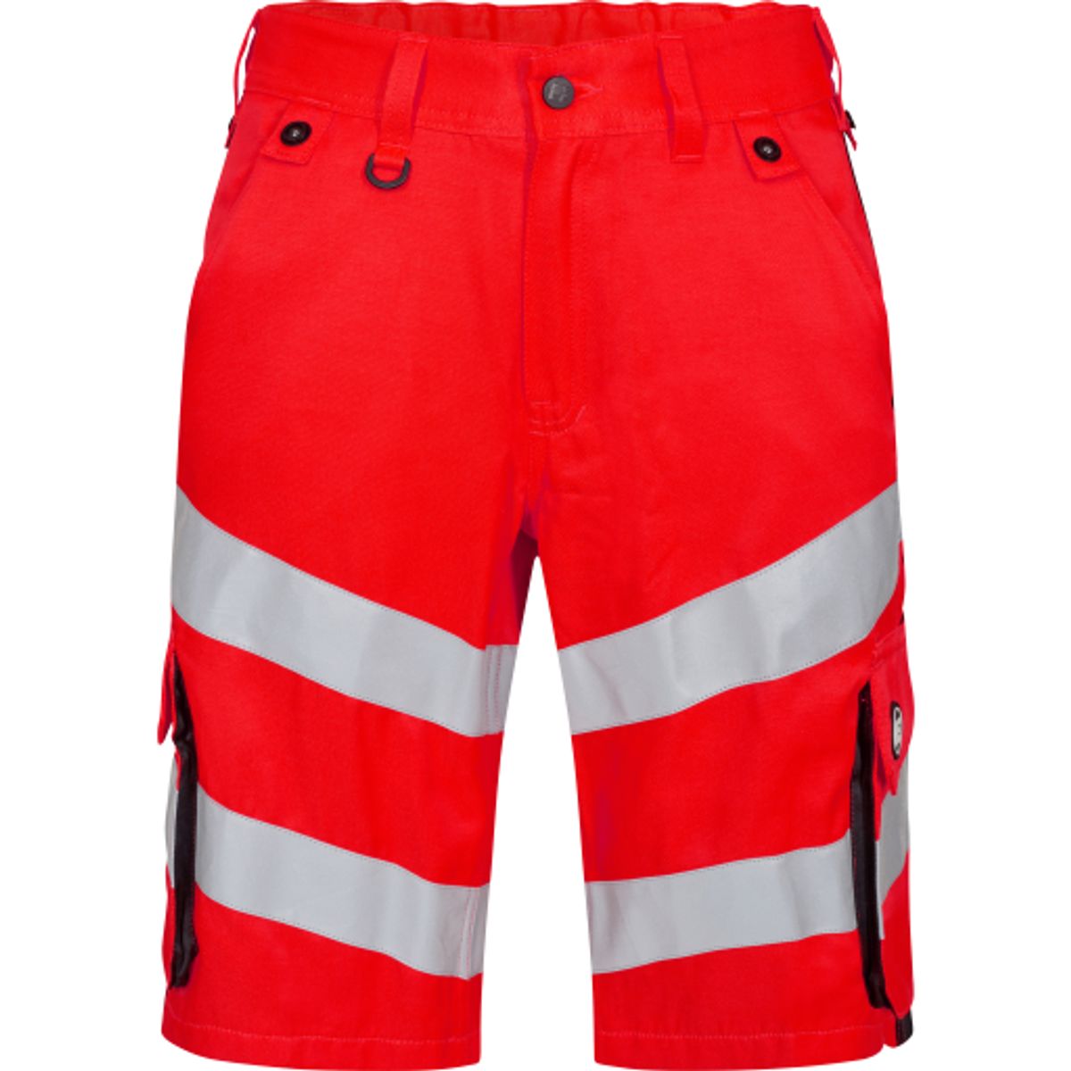 FE Engel shorts 6545-319, High-Vis kl.1 rød/sort, str. 92