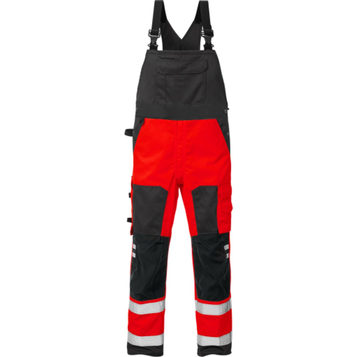 HI-VIS OVERALLS RØD/SORT C60