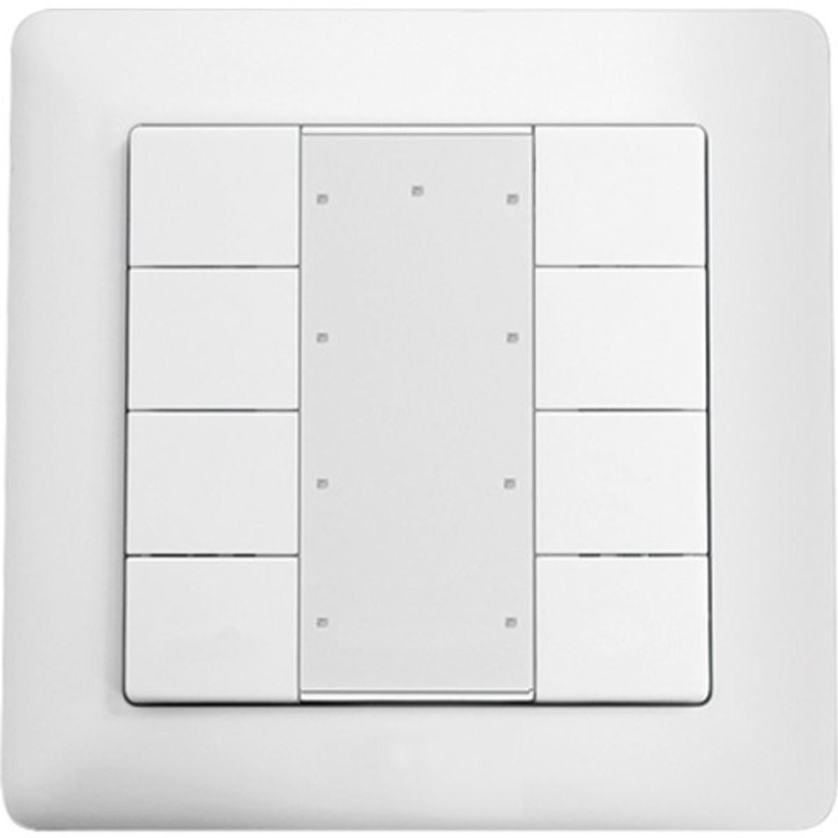 8-dobbelt tast til DALI-2, hvid