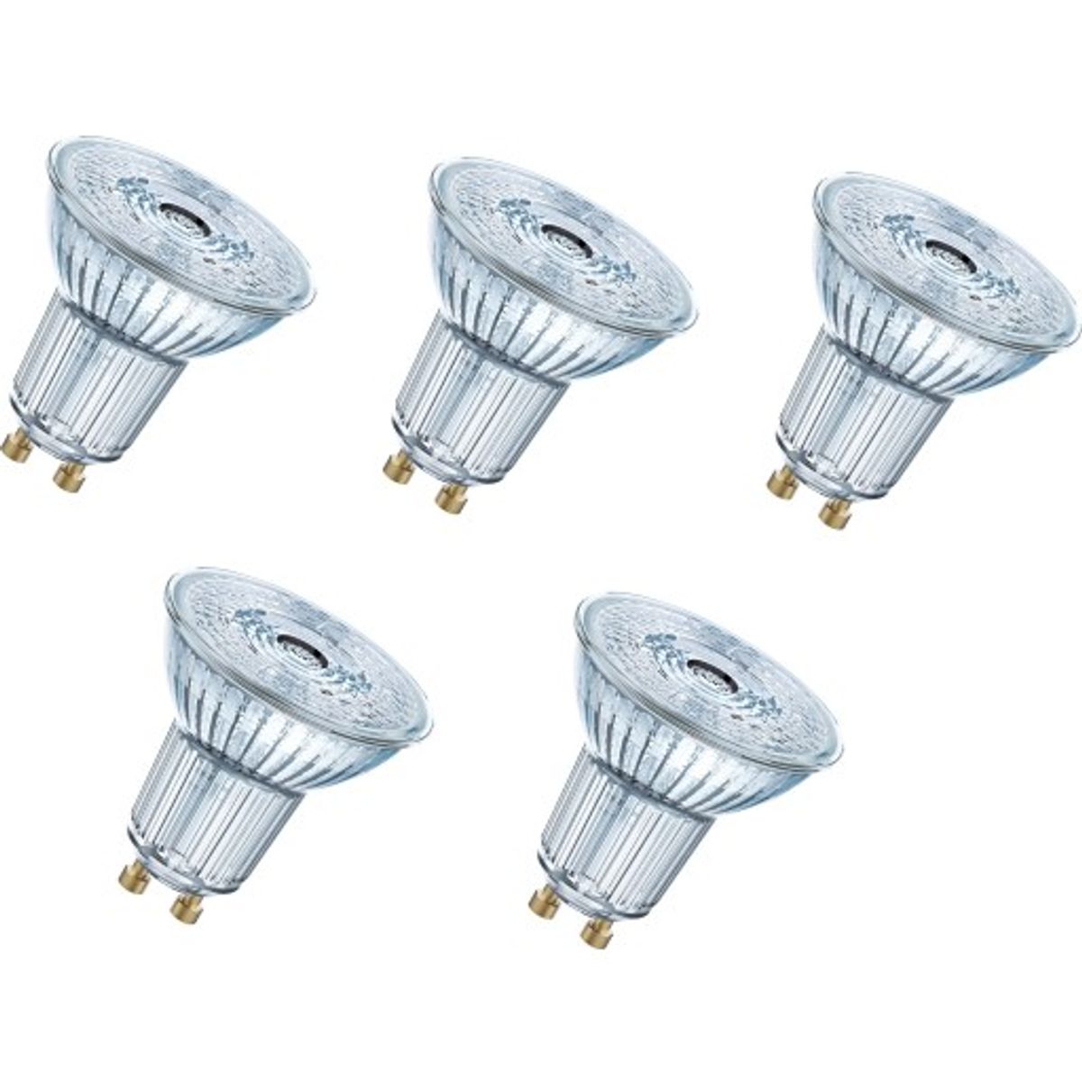 Ledvance Parathom GU10 spotpære, 3000K, 4,5W, 5-pak