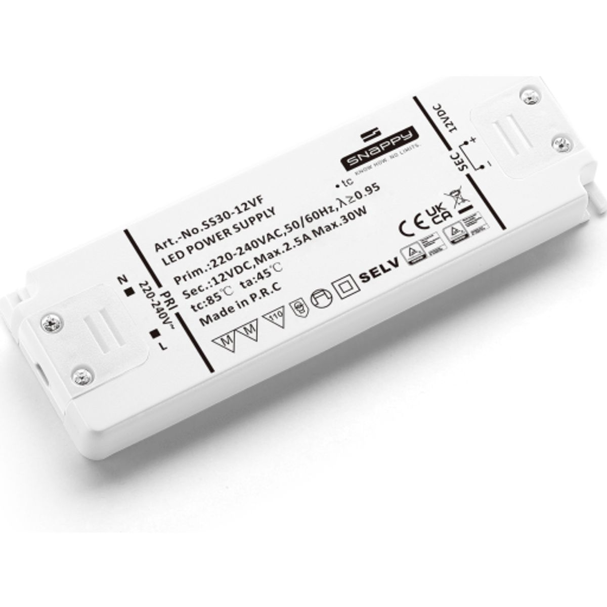 Snappy LED Driver 12V, 30W