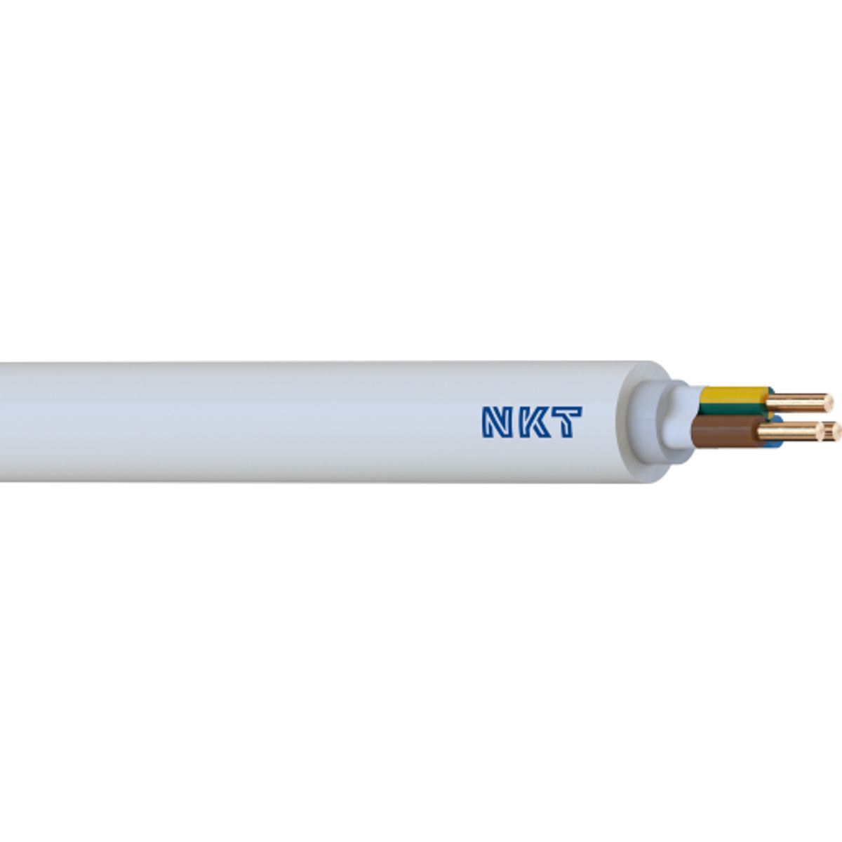 100 meter Kabel HJX/NOIKLX Xtra B2ca 3G1,5 R100, hvid