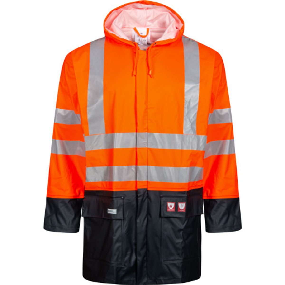 Regnjakke hi-viz orange 3xl